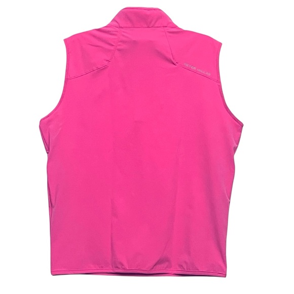 Peter Millar Golf Vest Crown Crafted 1/2 Zip Begonia Pink 3/Zip/Pockets - Picture 5 of 11